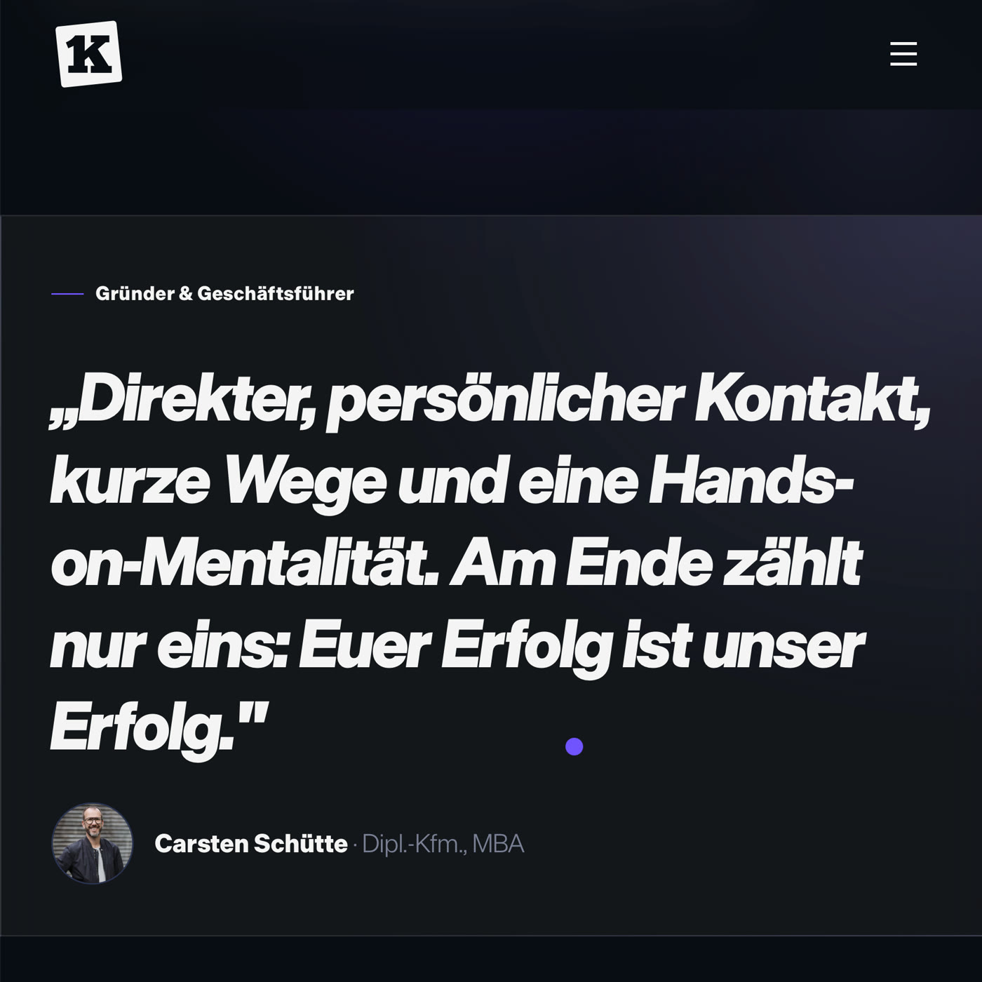 kontor eins – Website